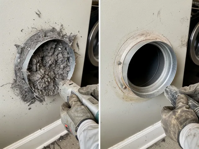 Professional clogged vent cleaning by Hollywood Dryer Vent Cleaning in Hollywood