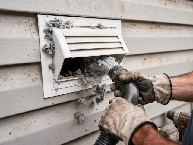 Professional dryer vent cleaning by Hollywood Dryer Vent Cleaning in Hollywood